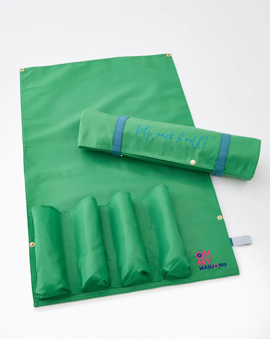 Mahjong Rack + Pusher Bag | Kelly Green