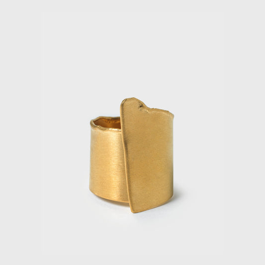 Grecian Hand Crafted Ring | S8 24k Gold Plated Brass