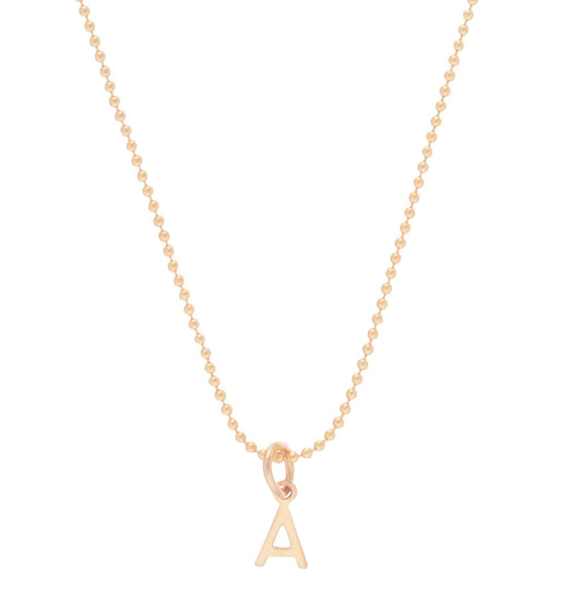16" Gold Respect Charm Necklace "T"