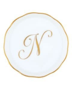 Herend Monogram Coaster | 4in N