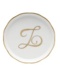 Herend Monogram Coaster | 4in Z