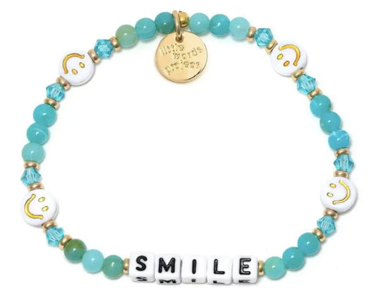 Smile Blue Raspberry Stretch Bracelet