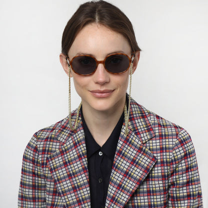 Lois Sunglasses Shiny Vintage Tortoise | +0.00
