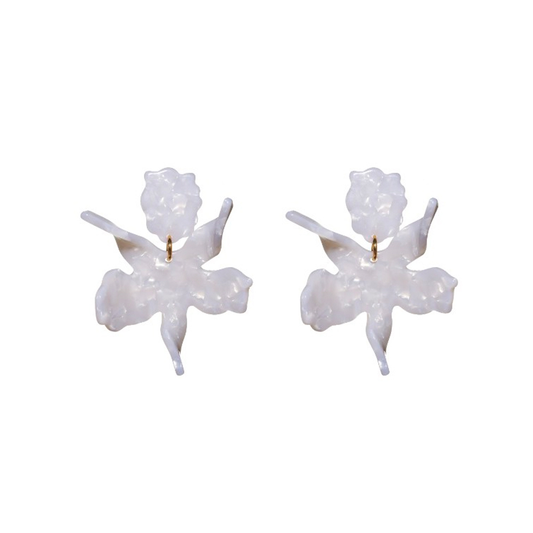 Lele Sadoughi Small Paper Lily Earrings