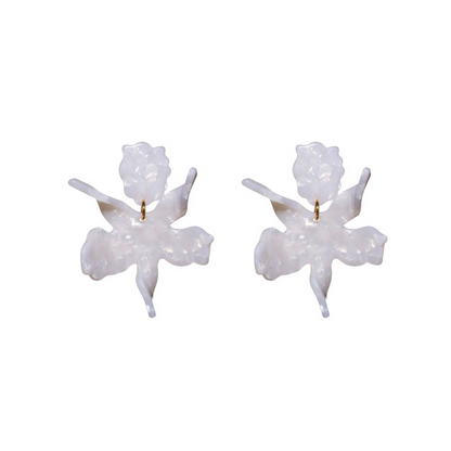 Lele Sadoughi Small Paper Lily Earrings