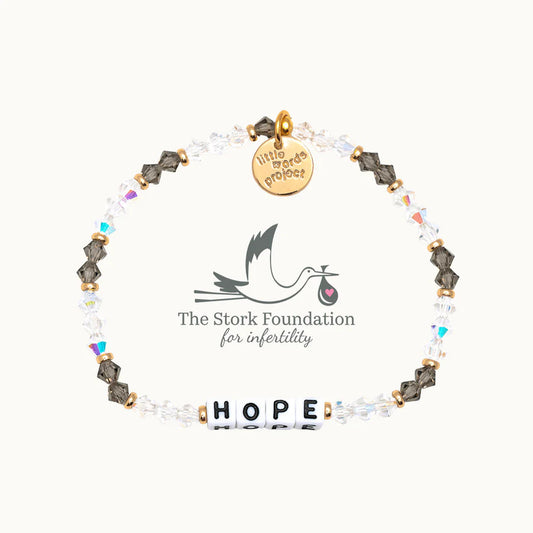 Hope Stork Beaded Stretch Bracelet