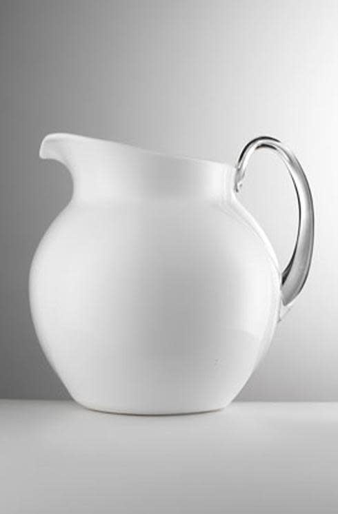 Palla Glazed Pitcher | 101oz White