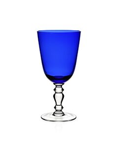 William Yeoward Crystal Country Fanny Sky Blue Water Wine Goblet Glass | 7.5in 13oz