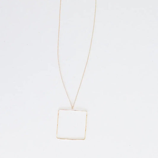 Macey Square Necklace 18"