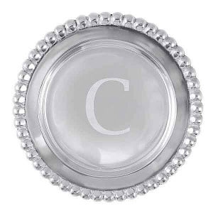 Wine Plate "C" Initial