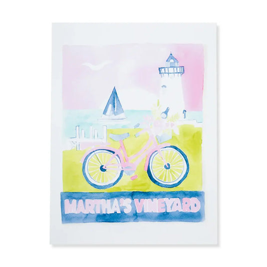 Watercolor Print | Martha's Vineyard Matchbook 5x7in