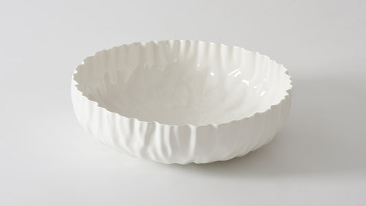 Porcelain Extra Large Shallow Bowl | 16x4in