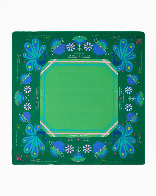 Mahjong Mat | Birdie Green