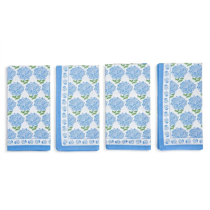 Blue Hydrangea Napkin Set of 4