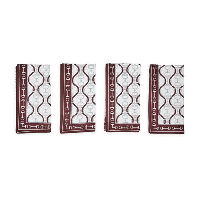 Equestrian Cloth Napkin Set of 4