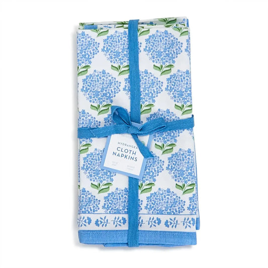 Blue Hydrangea Napkin Set of 4