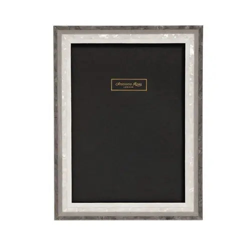 Wood Veneer + Mother of Pearl Picture Frame | 4X6in
