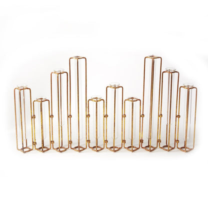 Hinged Flower Vase Gold