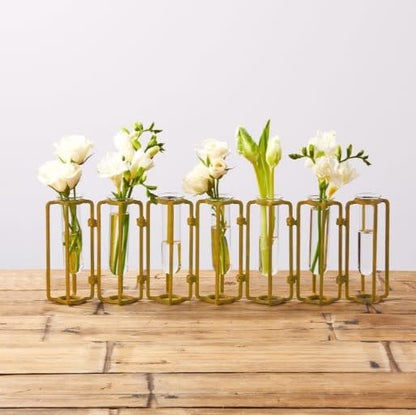 Gold Hinged Flower Vase Small