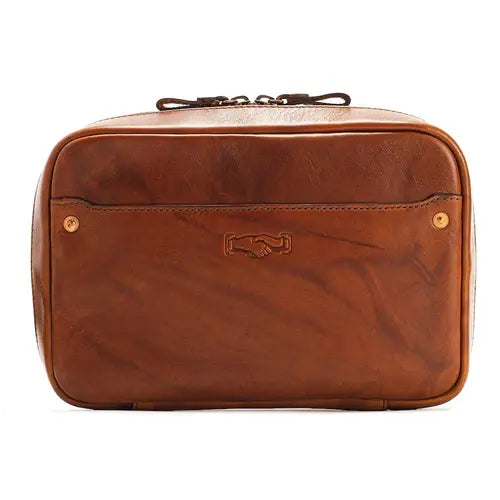 Heritage Leather "Doc" Electronics Dopp Kit | Smoke