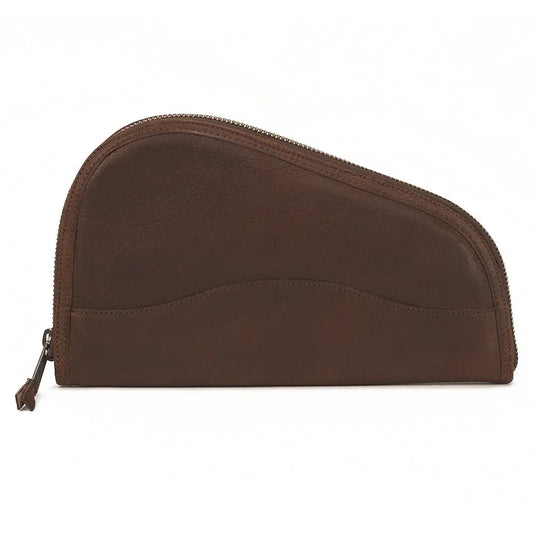 White Wing Leather Pistol Gun Case | Smoke