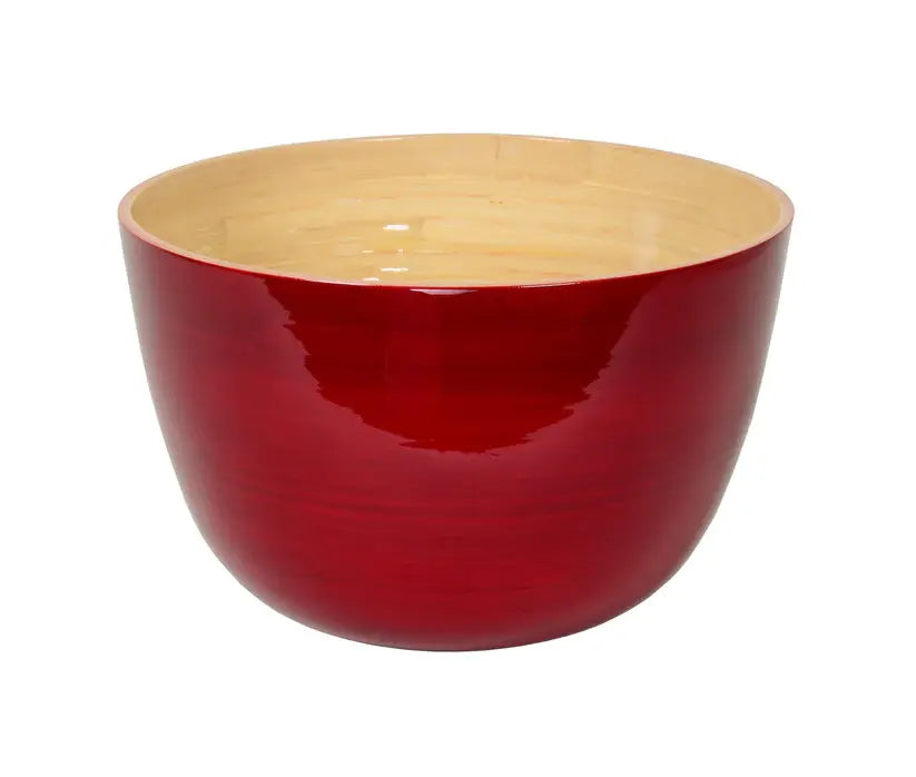Bamboo Classic Mixing Bowl | 10.2 x 6.2in Red