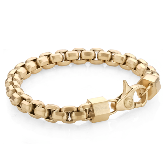 Matte Gold Square Box Bracelet