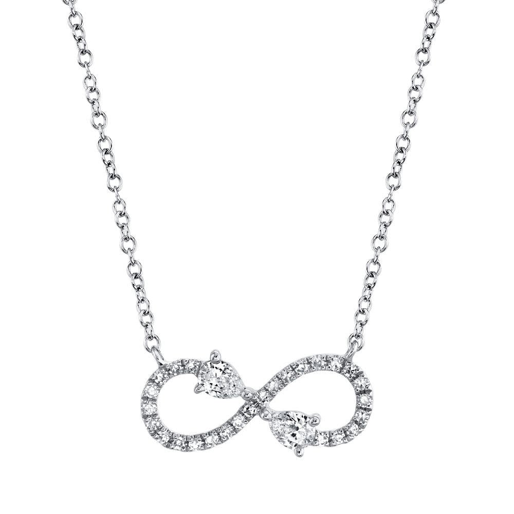 Diamond Infinity Necklace | .22c 14k WG
