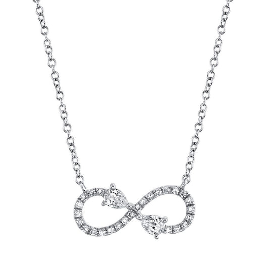 Diamond Infinity Necklace | .22c 14k WG