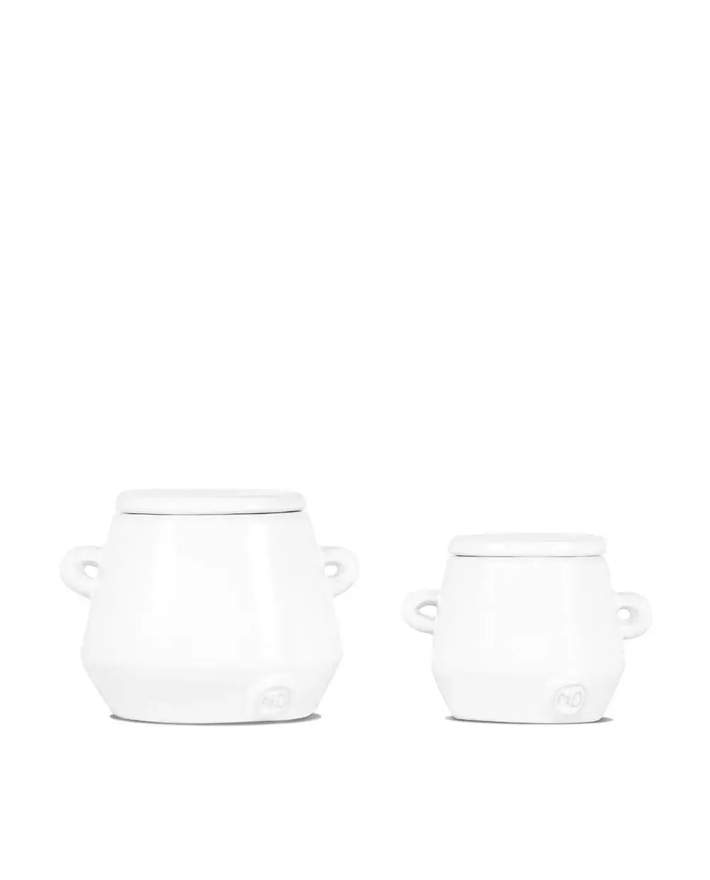 Montes Doggett Handcrafted Pottery Mini Canister Set of 2 No. 941 | 3.75x3in + 3x2.5in