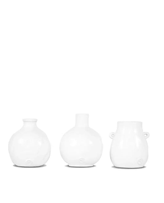Montes Doggett Handcrafted Pottery Vase Set of 3 No. 950 | 4-5in