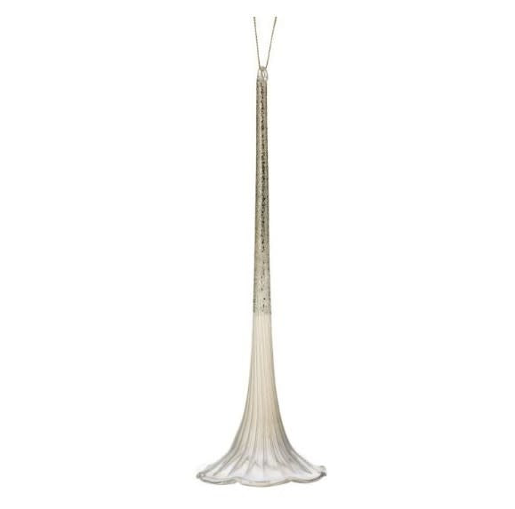Petunia Drop Glass Ornament | 9.5in