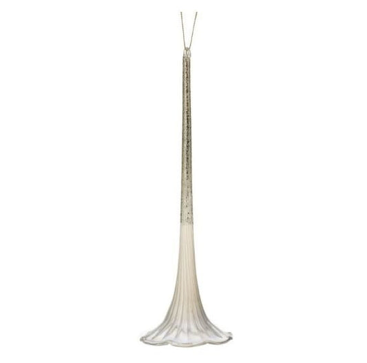Petunia Drop Glass Ornament | 9.5in