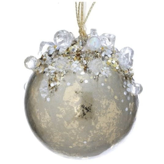 Jeweled Ball Ornament | 4in