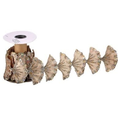 Shell Velvet Ribbon Garland | 4in x 3yards