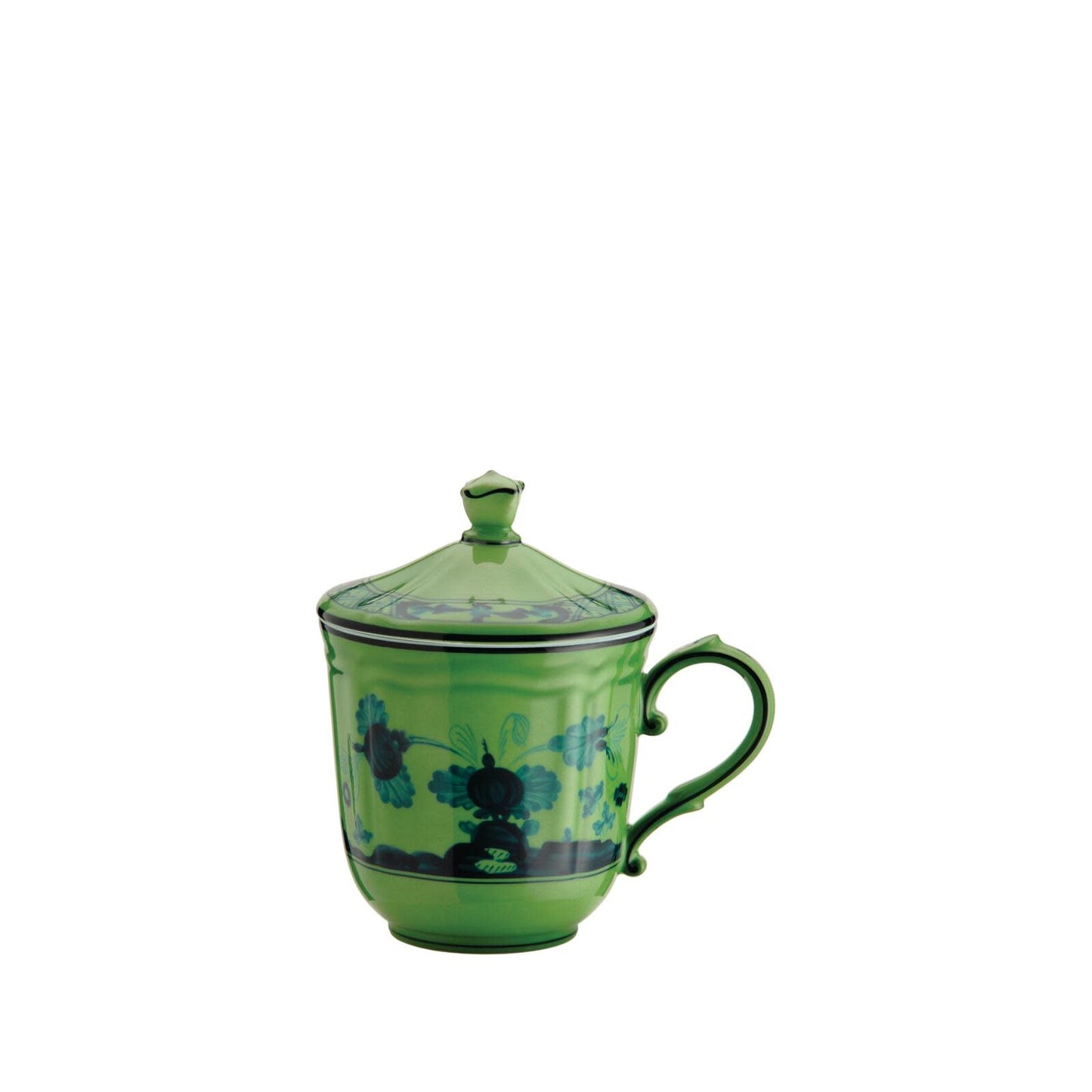 Ginori 1735 Oriente Italiano Malachite Mug + Cover | 13.5oz