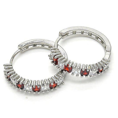 Silver Medium Hoop Earrings