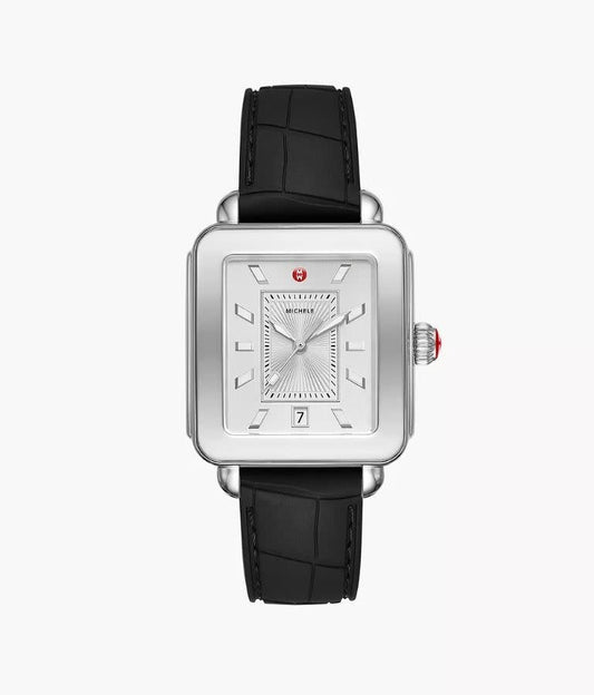 Michele Deco Sport Black + Stainless Watch