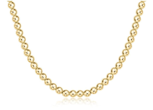 Classic Beaded Choker | 15-17in 3mm Gold