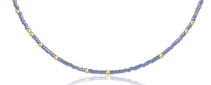 Choker Hope Unwritten Slate Blue 15in