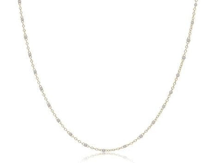 eNewton Simplicity Pearl Chain Choker Necklace | 17in