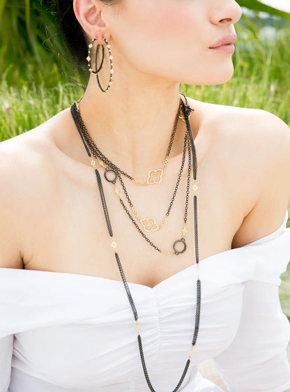 Heraldry Scroll Station Necklace