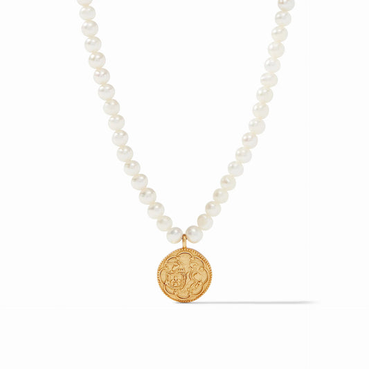 Trieste Delecate Pearl Charm Necklace