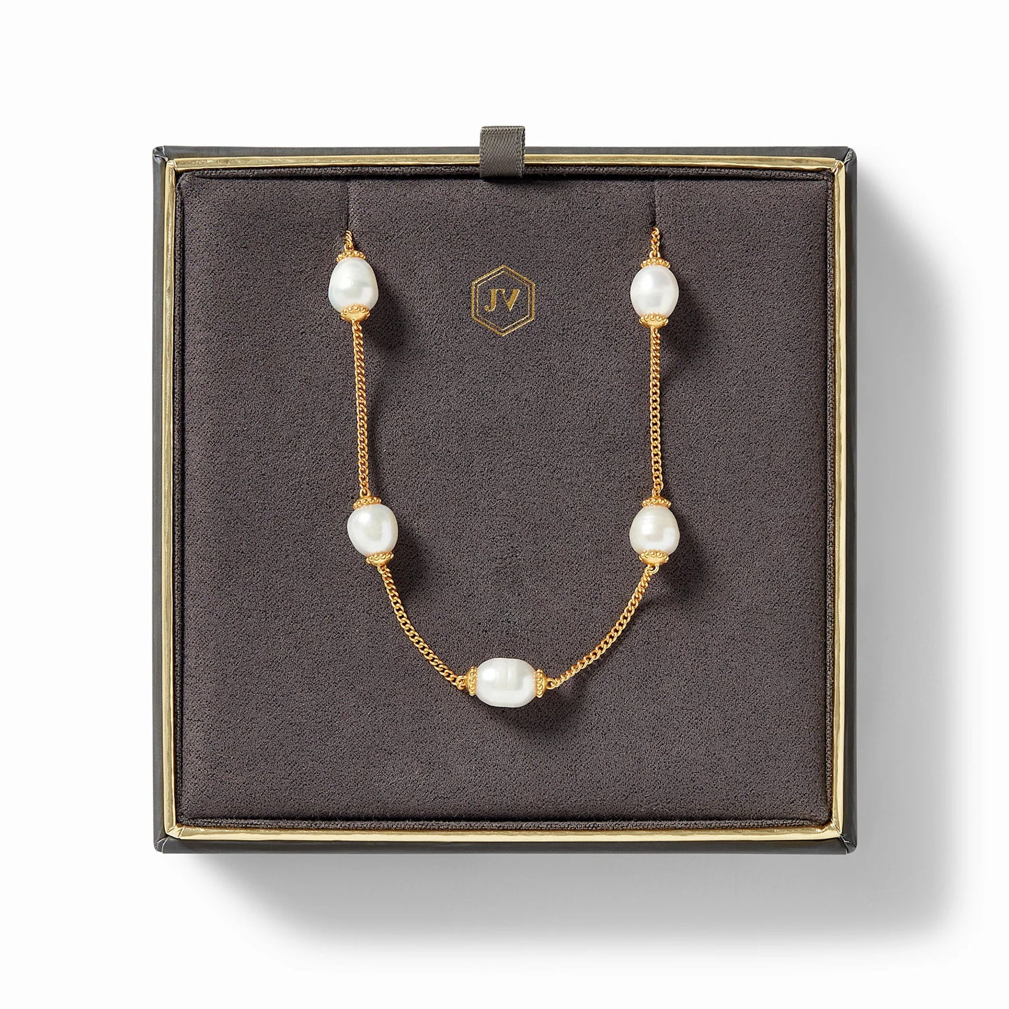 Flora Delicate Necklace | 17-18in Pearl