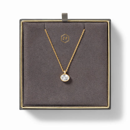 Antonia Solitaire Necklace | Pearl