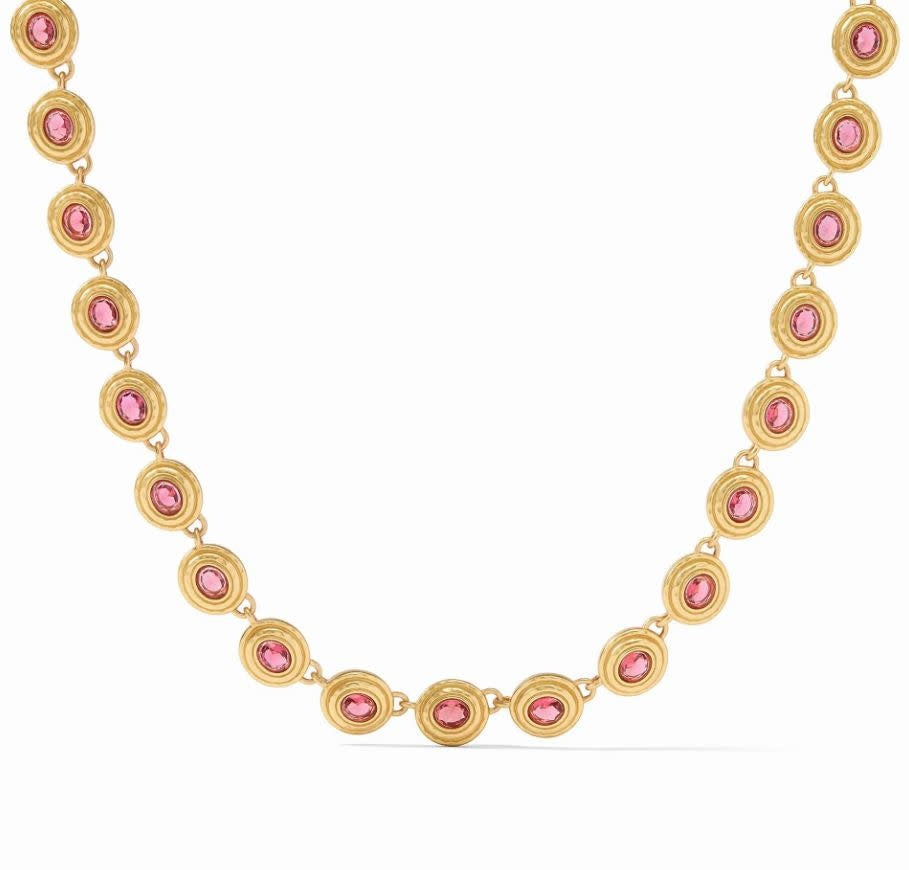 Tudor Tennis Necklace | 18.25-19.5in Raspberry