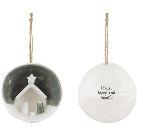 Nativity Porcelain Ornament | Gift Boxed