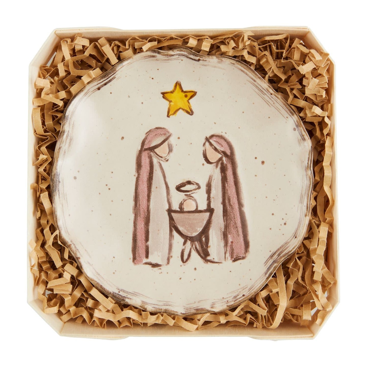 Nativity Stoneware Trinket Dish | 4.5in