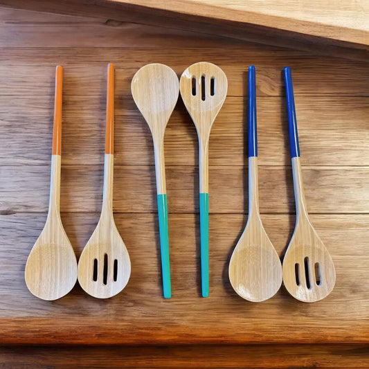Bamboo Classic Refined Server Set | 12.8in Blue