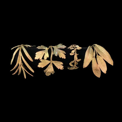 Assorted Herb Napkin Rings | S8 Gold Pewter